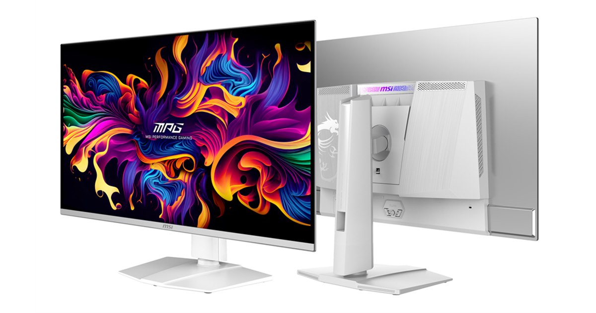 MSI、ホワイトの31.5型4K有機ELゲーミングモニター「MPG 321URXW QD