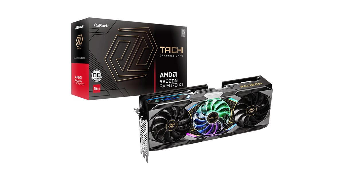 ASRock、「Radeon RX 9070 XT/9070」を搭載したビデオカード4モデル