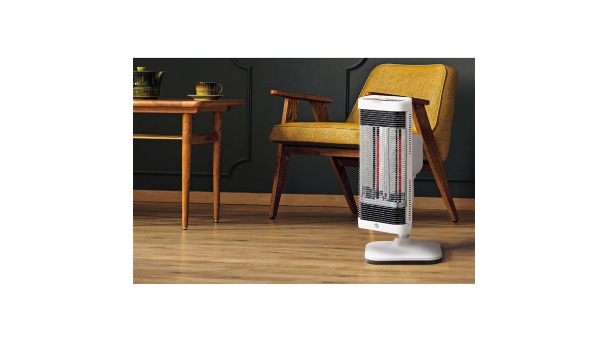 コロナ、1.8m先までふく射熱が届く遠赤外線電気暖房機「コアヒート」に