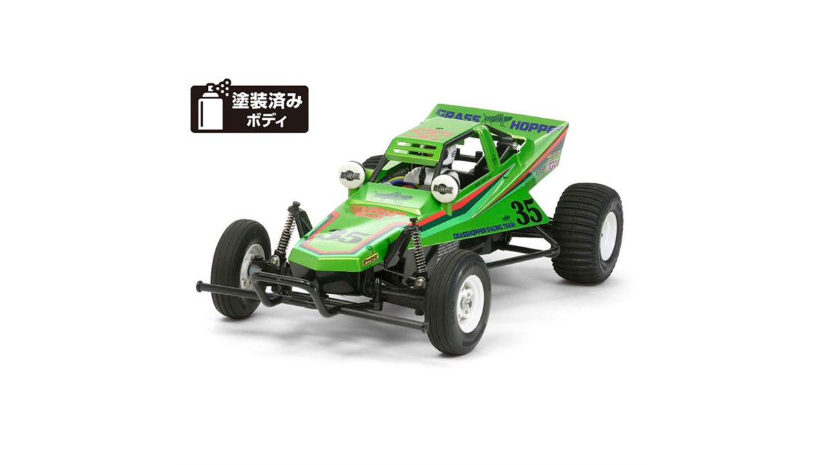 タミヤ、キャンディーグリーンカラーのオフロード向け電動RC「グラス