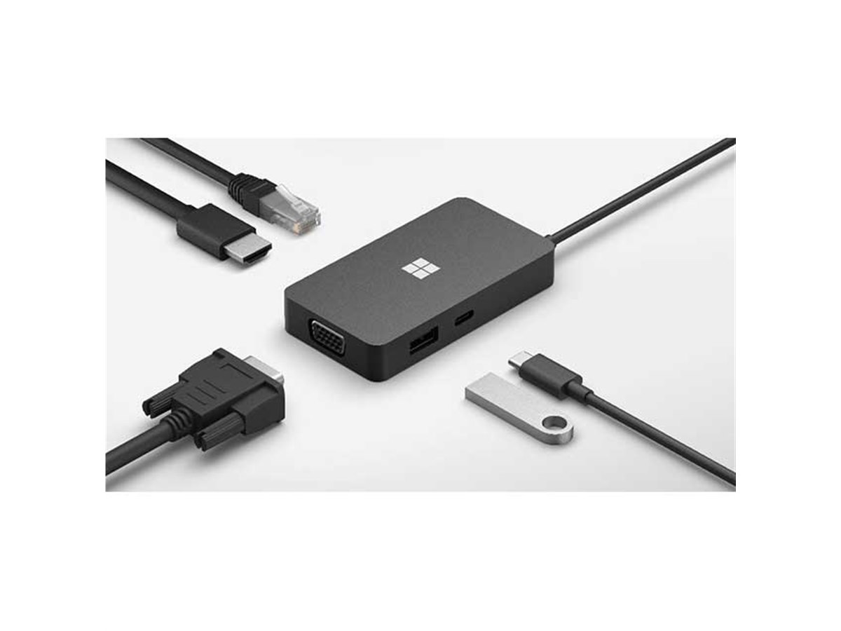 マイクロソフト、USB Type-C接続の「Microsoft USB-C トラベル ハブ