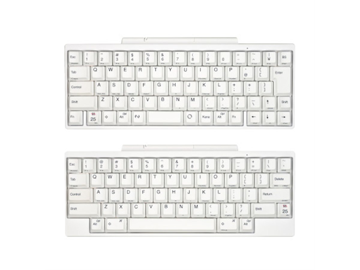 PFU、「Happy Hacking Keyboard」25周年で“雪”をイメージした純白