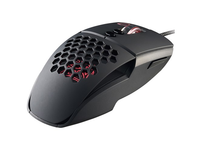 Thermaltake、ハニカム構造で手が蒸れにくいレーザー式ゲーミング
