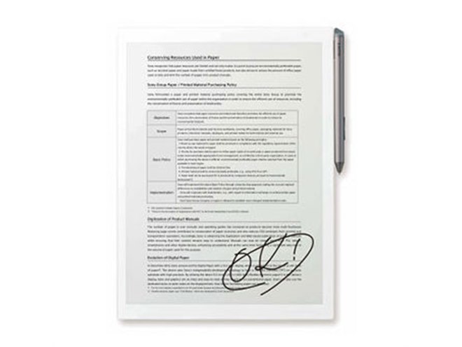 ソニー、1650×2200表示でA4サイズ相当のデジタルペーパー - 価格.com