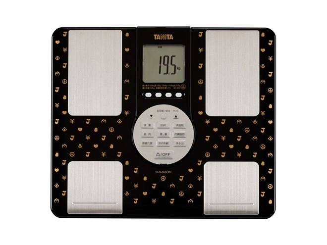 タニタ×ジョジョ、「グレートですよ こいつは」ナビ音声搭載の体組成計