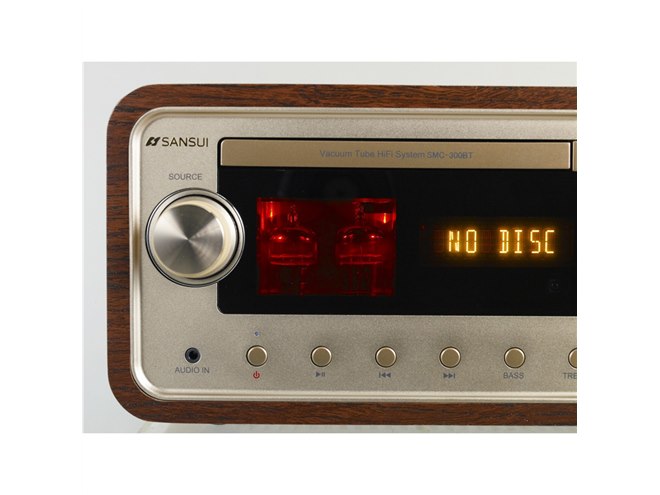 SANSUI、真空管ハイブリッドアンプ搭載のレトロ調コンポ「SMC-300BT