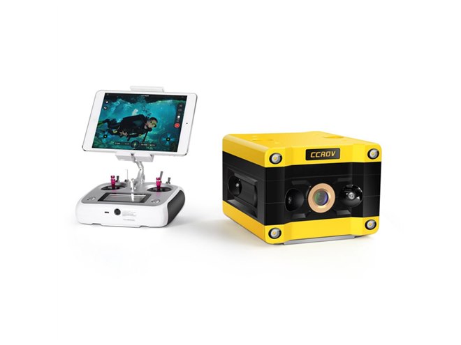 セキド、水深100mまで対応、4Kカメラ搭載の超小型水中ドローン「CCROV