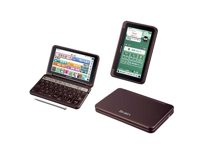 シャープ、タブレットスタイル対応の5.5型液晶カラー電子辞書「Brain