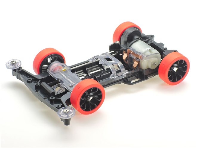 タミヤ、ミニ四駆「ブラックセイバー」「ガンブラスターXTO」特別