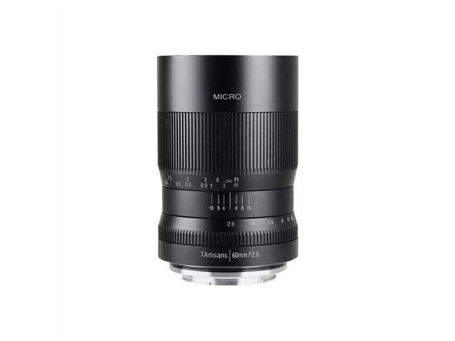 七工匠、APS-Cミラーレスカメラ向けマクロレンズ「7Artisans 60mm F2.8