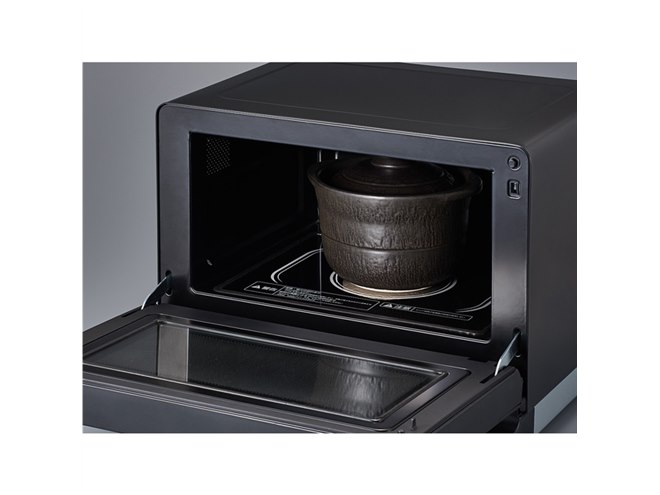 コイズミ、萬古焼土鍋/オリジナル解凍容器付きの電子レンジ「KRD-182D