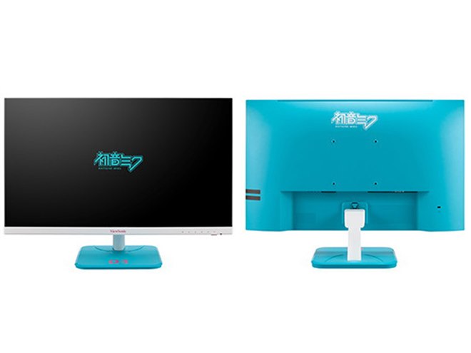 初音ミクとコラボした「ViewSonic×HATSUNE MIKUディスプレイ」発売