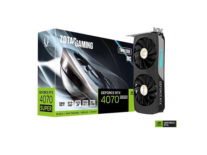 ZOTAC、「GeForce RTX 4070 SUPER」を搭載したOC仕様ビデオカード