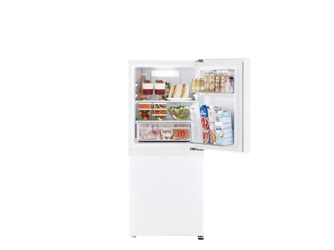 9h43 ゼウス2024年製 137L 冷蔵庫 AQR-J14R AQUA、51Lの大容量引き出し冷凍