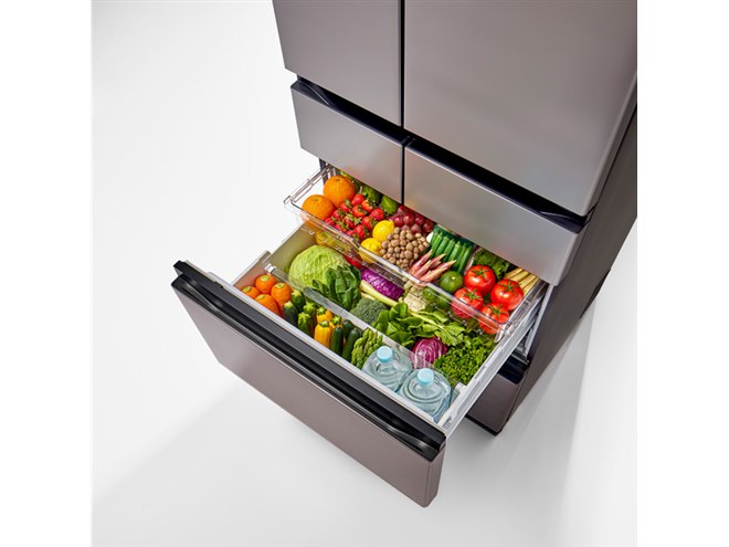 日立、野菜が取り出しやすい「まんなか野菜」レイアウトの大容量567