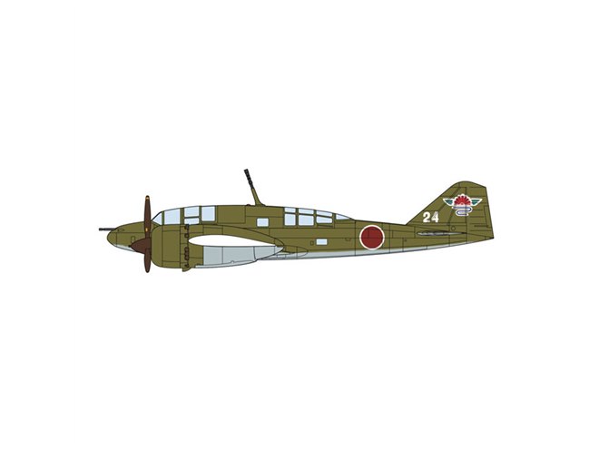 ハセガワ、1/72模型「三菱 キ46 百式司令部偵察機 III型改 防空戦闘機