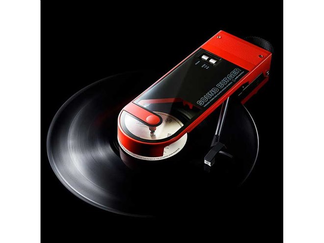 オーテク、レコードを挟んで再生する「サウンドバーガー」がBluetooth