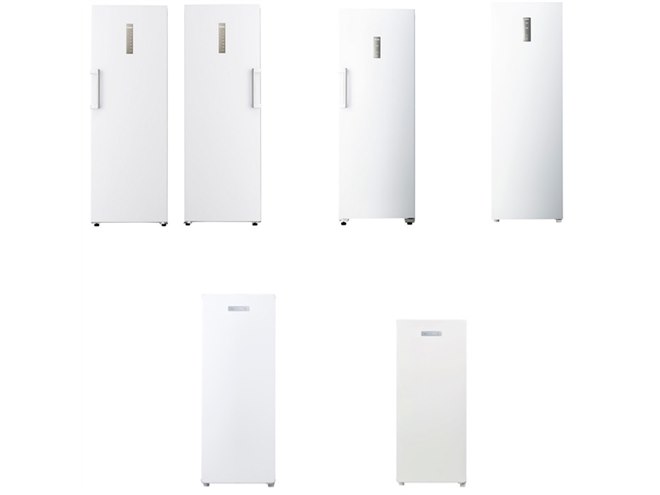 ハイアール、大容量ながらスリムなボディを採用した「前開き式冷凍庫