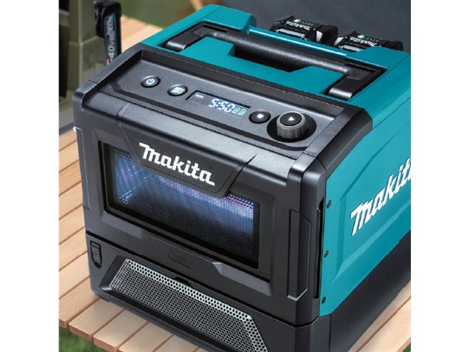 マキタ、バッテリーで駆動する庫内容量8L/最大500W出力の「充電式電子