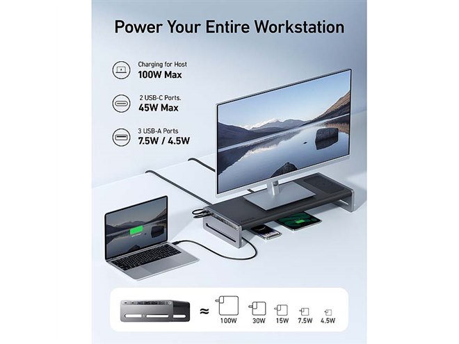 Anker、モニタースタンド一体型のドッキングステーション - 価格.com