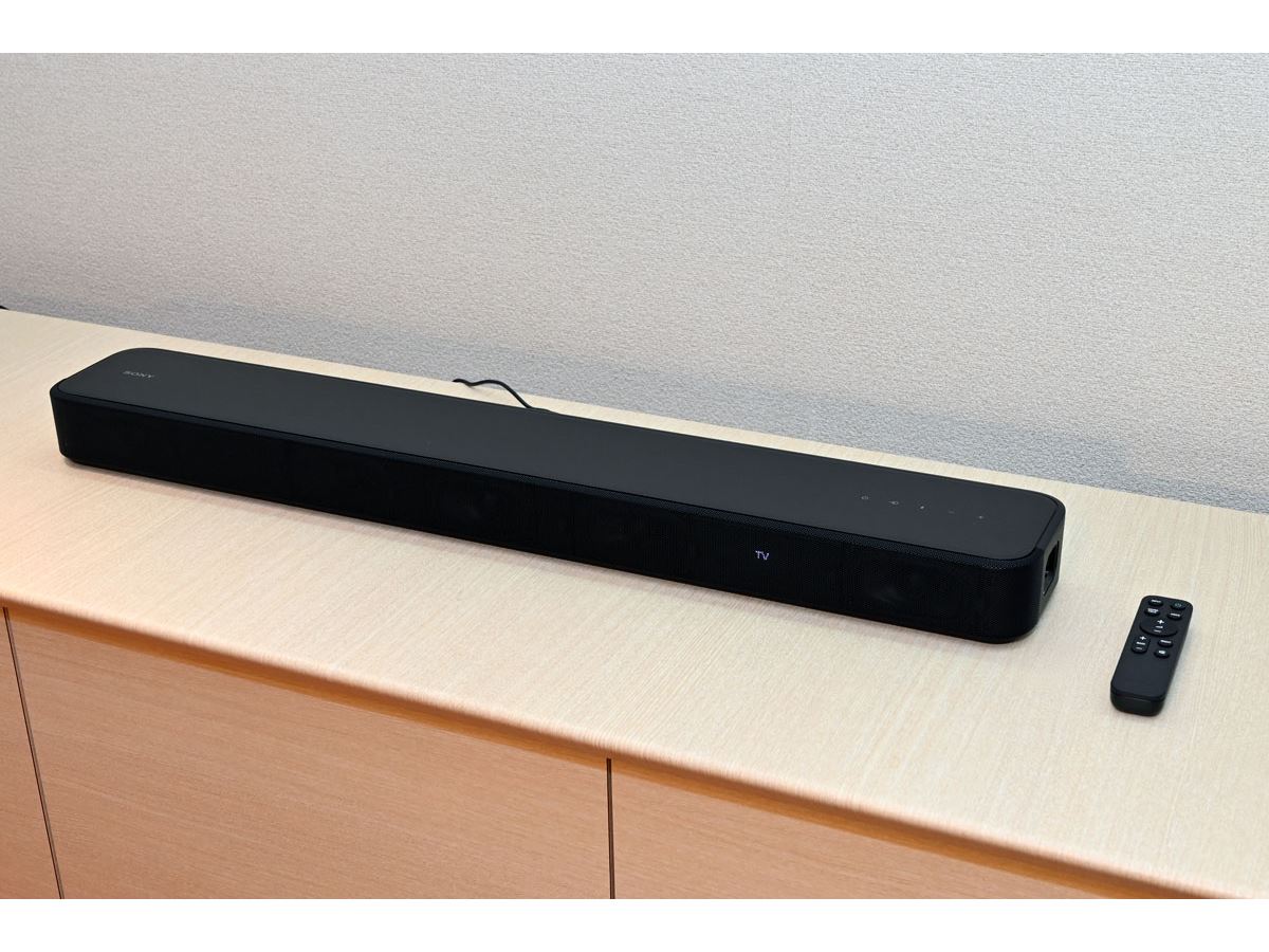 横幅80cm！ Dolby AtmosやDTS:Xにも対応したソニーの小型サウンドバー