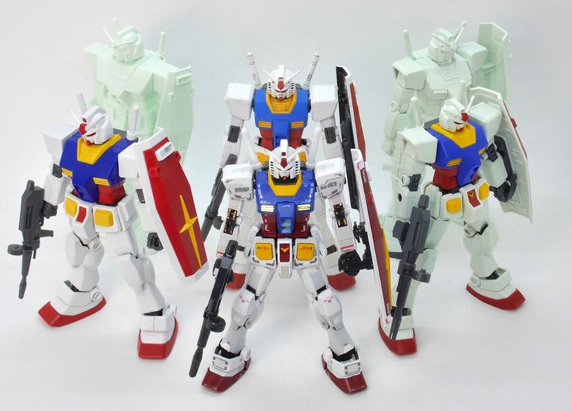 1/144スケールの「RX-78-2 ガンダム」を徹底比較！ 旧キット・HG・RGの