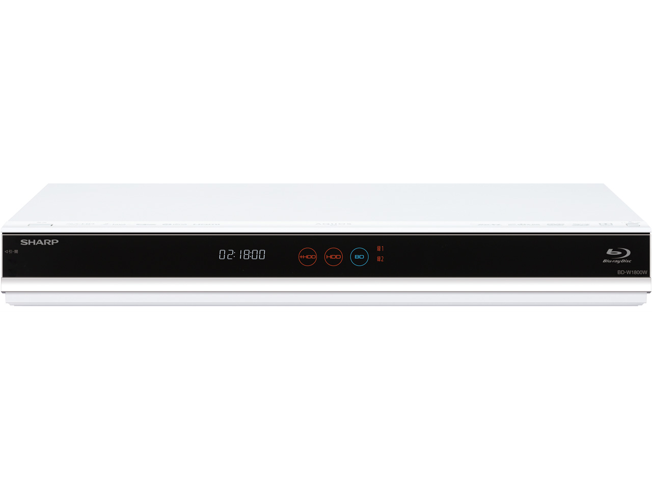 シャープ AQUOSブルーレイ BD-W1800W [ホワイト系] 価格比較 - 価格.com