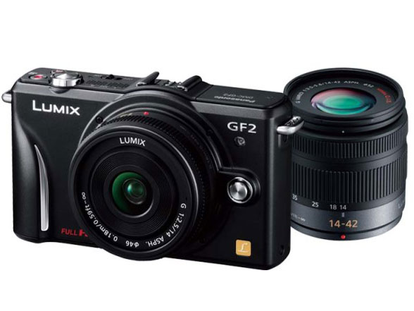 パナソニック LUMIX DMC-GF2W-K ダブルレンズキット [エスプリブラック