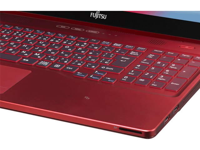 FMV LIFEBOOK AH77/S FMVA77SR [ガーネットレッド]の製品画像 - 価格.com