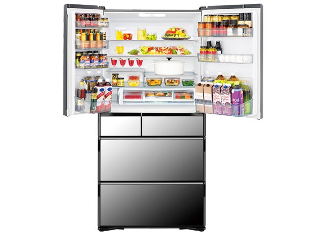 NHB】日立 冷蔵庫 R-X5700E 日立 真空チルド R-X5700E(X) [クリスタル