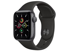 Apple Apple Watch SE GPSモデル 40mm MYDP2J/A [ブラックスポーツ