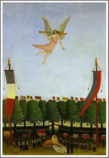 ルソー【第22回アンデパンダン展に参加するよう芸術家達を導く自由の