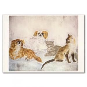 ポストカード 藤田嗣治《白猫》