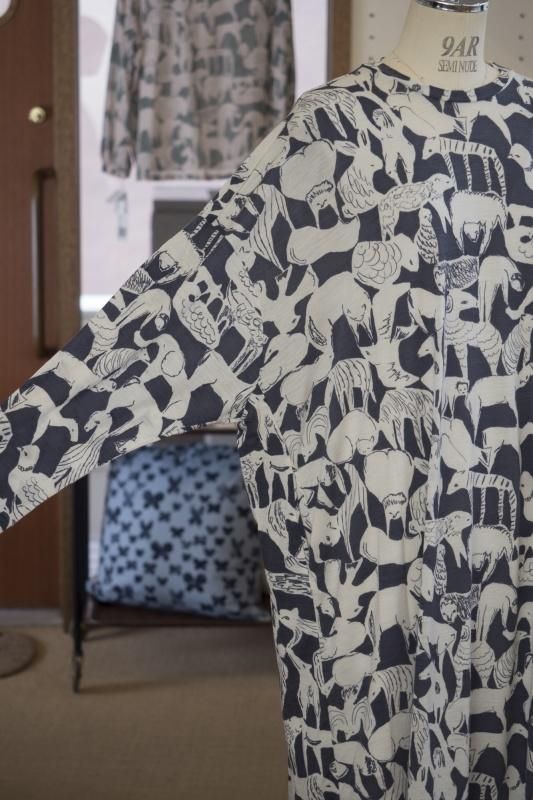 ミナペルホネン life puzzle カットソーワンピース - ミナペルホネン