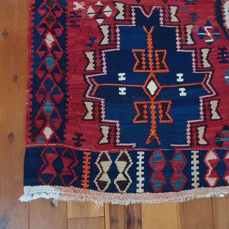 オールドキリム トルコ シワス 1940年代 ヴィンテージラグ 152×292cm