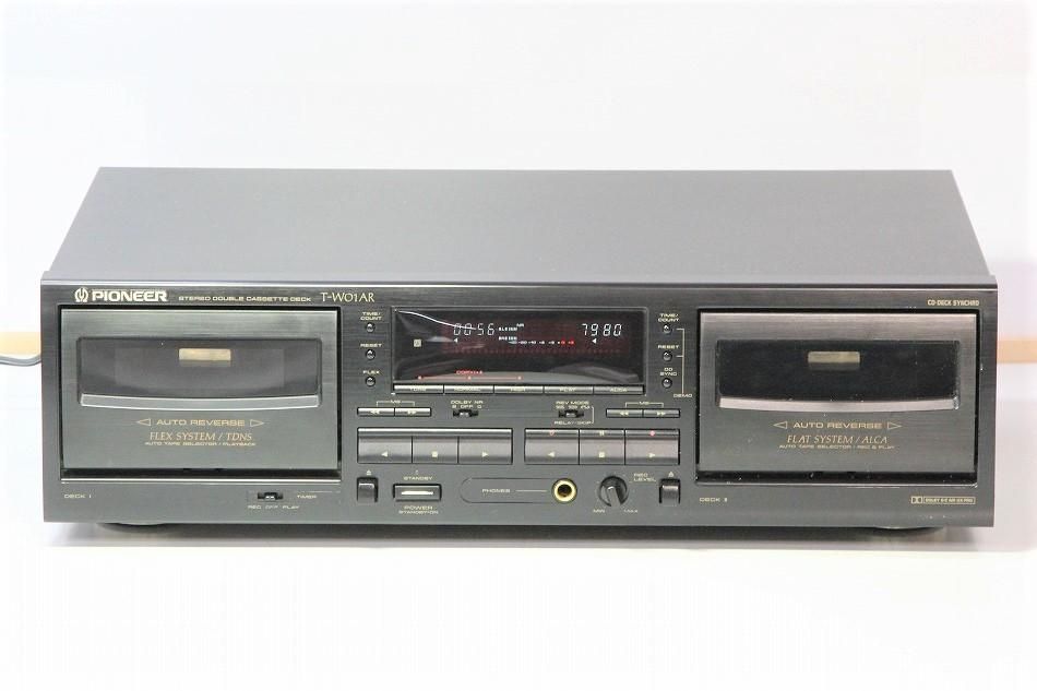 動作OK！！】ダブルカセットデッキ PIONEER T-W01AR ② 動作OK PIONEER