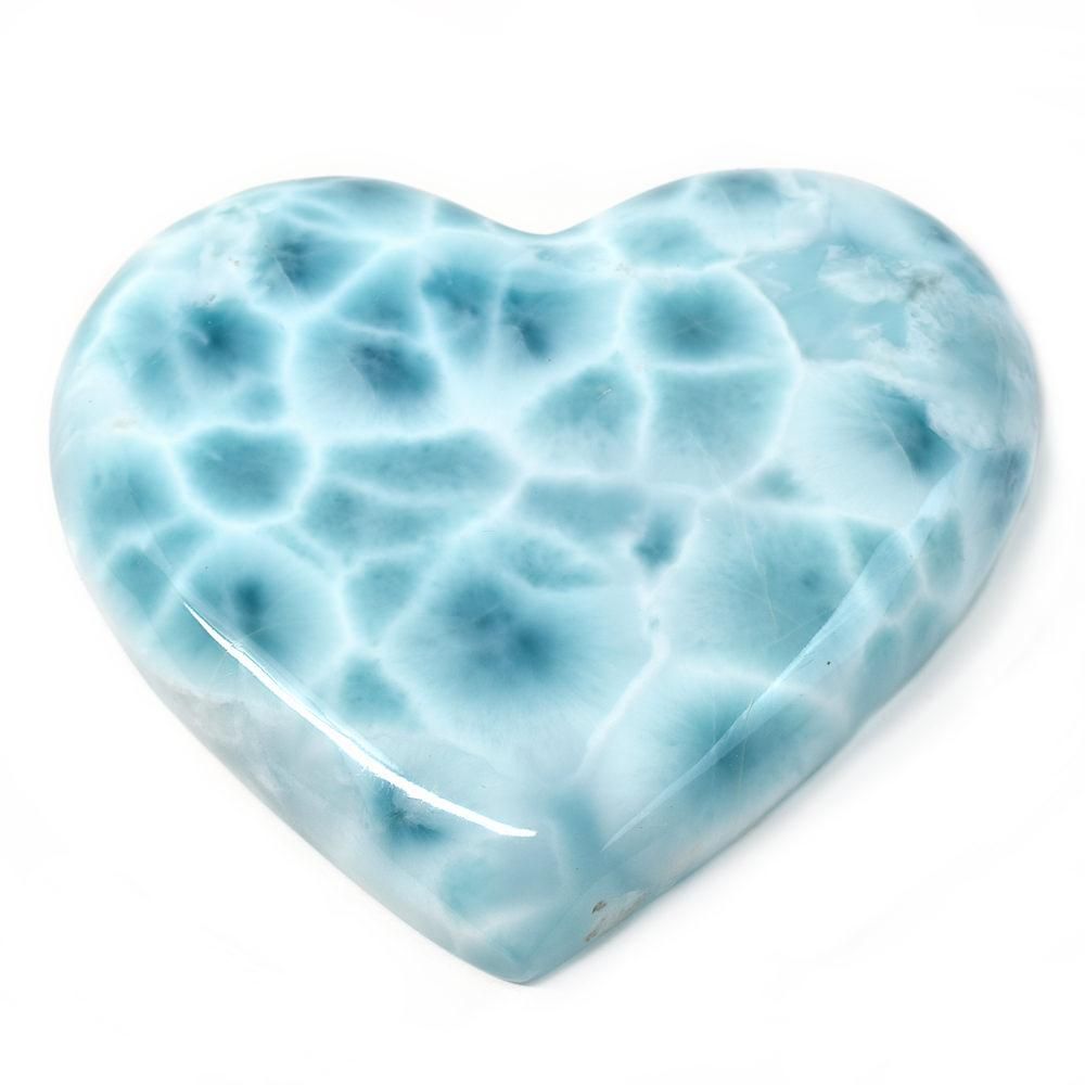 ラリマー（ハート） ルース 57x60x10mm #JK006 - プレミアム天然石専門