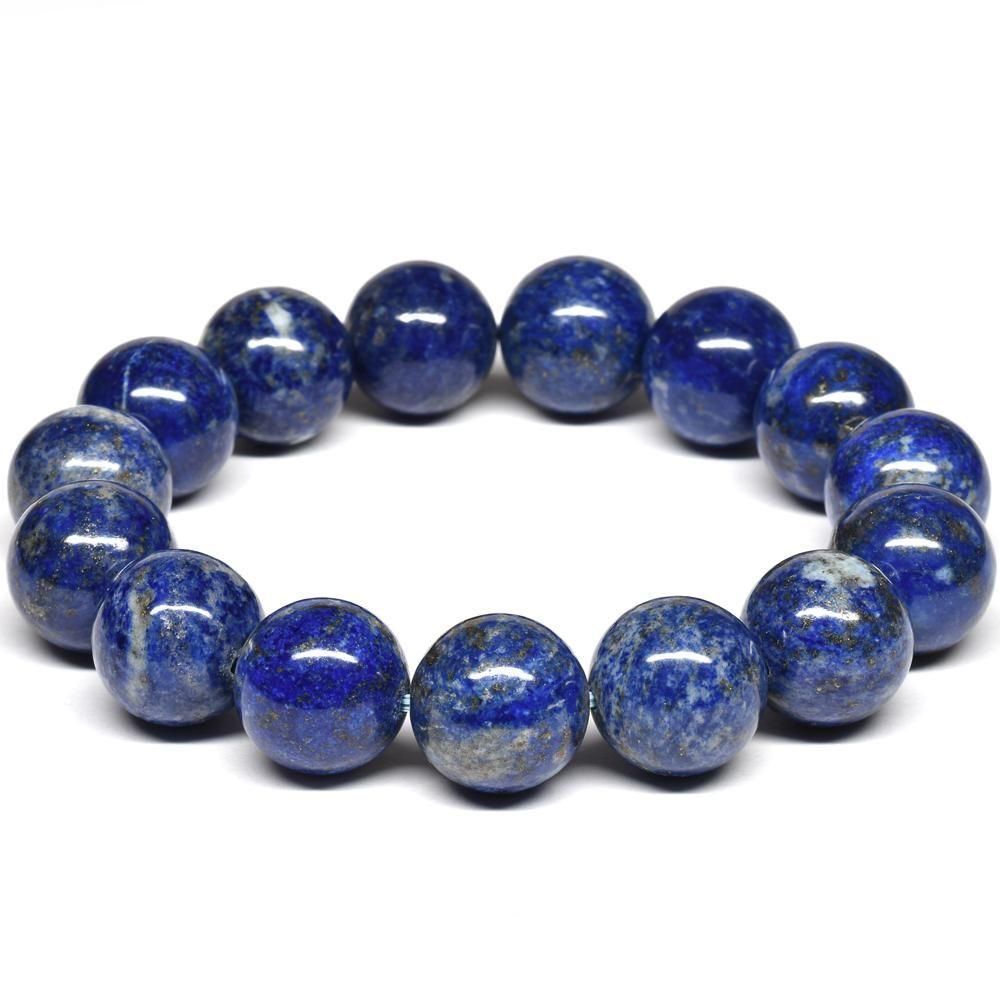 人気] ラピスラズリ ブレスレット 14mm #T5014（ご奉仕品