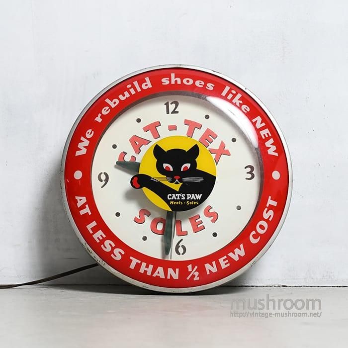 CAT'S PAW ADVERTISING NEON WALL CLOCK - 古着屋 ｜ mushroom