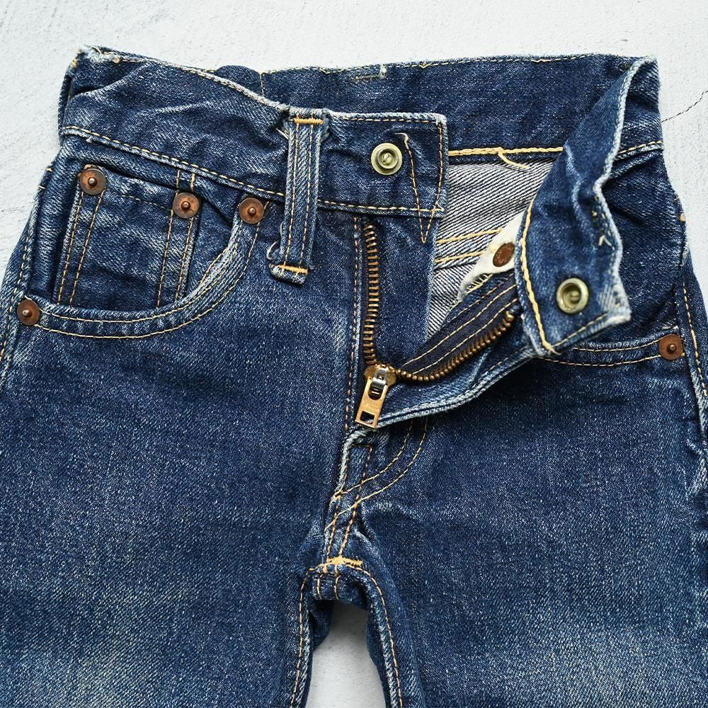 LEVI'S 503ZXX JEANS with LEATHER PATCH（1950'S/GOOD INDIGO/AGE 0