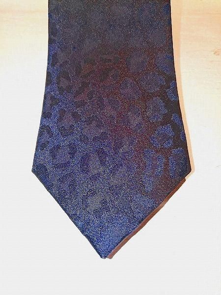 WACKO MARIA (ワコマリア) LEOPARD NECKTIE (レオパードネクタイ) NAVY