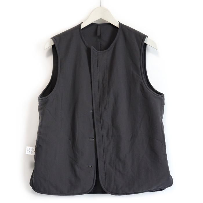 ARAN（アラン）ナイロンタッサー ベスト（ダークグレー） - 5minutes