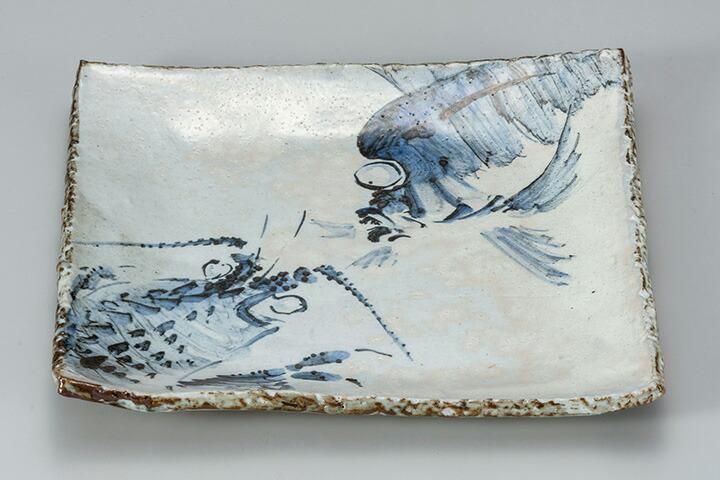 9号角盛皿 海老鯛/田中正人