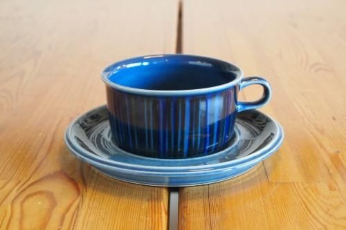 ARABIA Kosmos Blue Tea C&S/アラビア ブルーコスモス ティーカップ