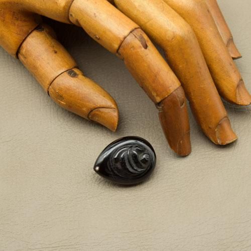 アンティーク ジェット シードパール ブローチ - - GALLERY AURA