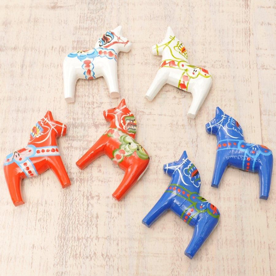 ダーラナホースのマグネット | ブルー | Grannas - 北欧雑貨のLiLiCoCo