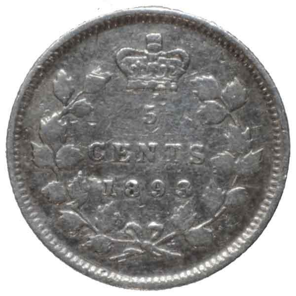 ビクトリア女王5セント銀貨|カナダ|コレクターズショップトモリンズ24
