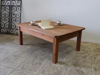 アンティークパイン家具のテーブル デスク - 【パインフラット