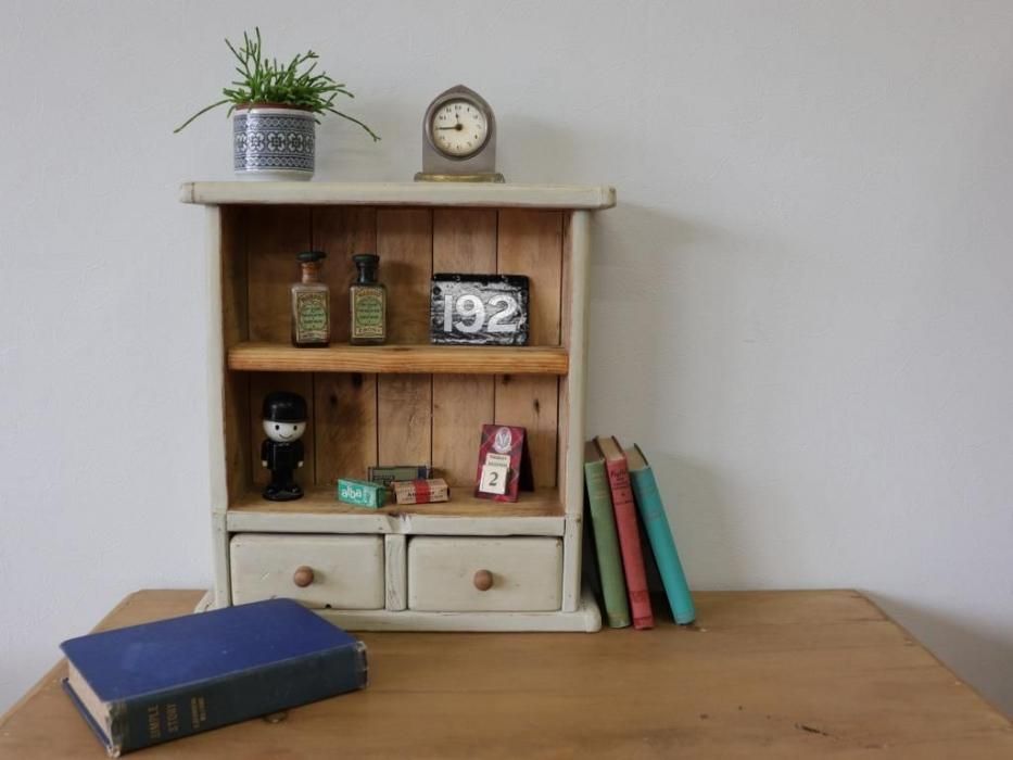 卓上に置けるシェルフ～【パインフラットアンティーク】