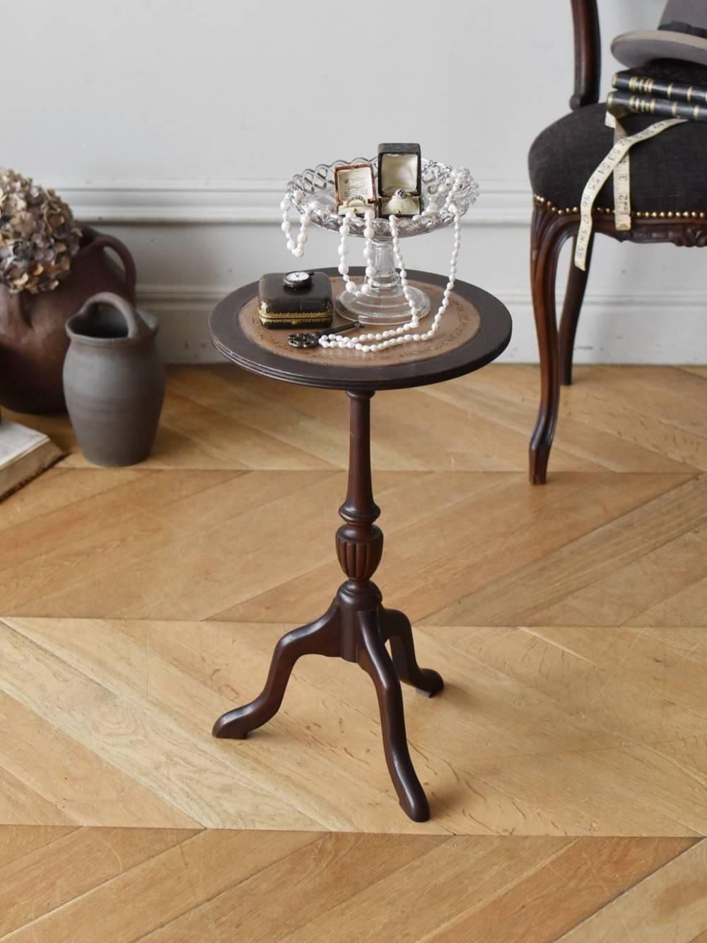 ラウンドミニテーブル.4 フランスアンティーク家具 サイドテーブル